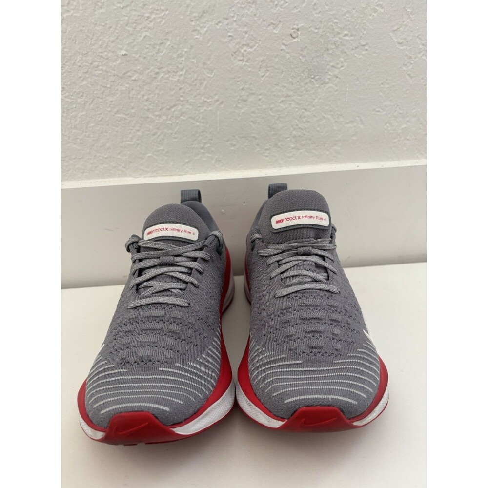 Nike ReactX Infinity Run 4 TB Women’s Size 8 Grey Red Excellent Condition